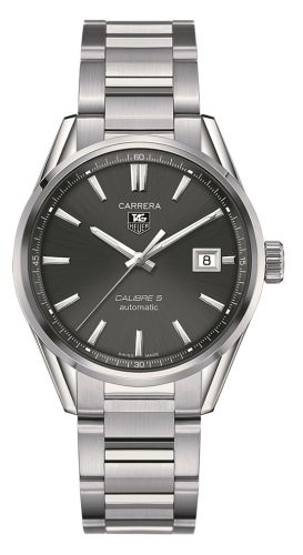 TAG Heuer Carrera Calibre 5 39 Stainless Steel / Grey / Bracelet